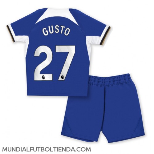 Camiseta Chelsea Malo Gusto #27 Primera Equipación Replica 2023-24 para niños mangas cortas (+ Pantalones cortos)